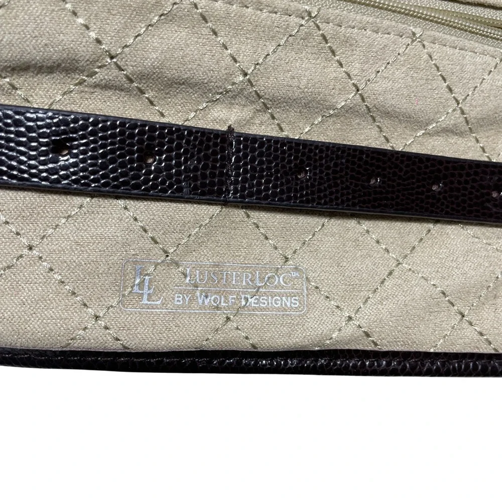 Wolf Leather‎ Jewelry Travel Case Luster Look 9x 4 (open 14